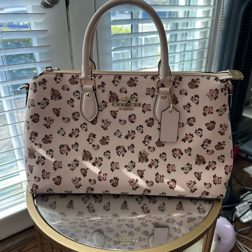 Coach Georgia Satchel Pink Floral